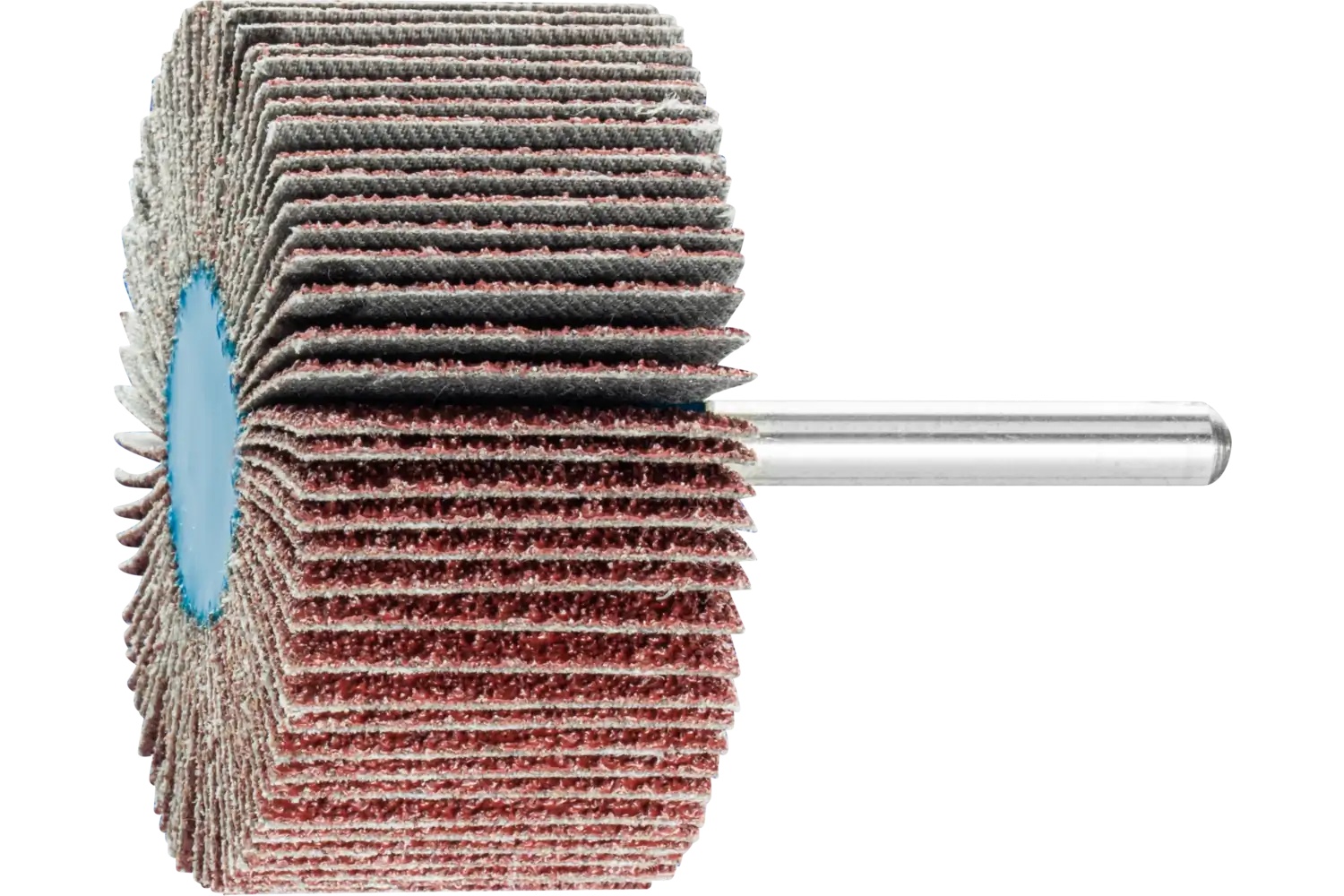 Picture of Pferd Mounted Flap Wheel, 2-1/2" X 1/2, 40 Grit, 1/4" Shank, Aluminum Oxide